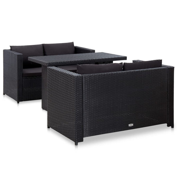 Latitude Run® Outdoor Seating Group with Cushions Wayfair